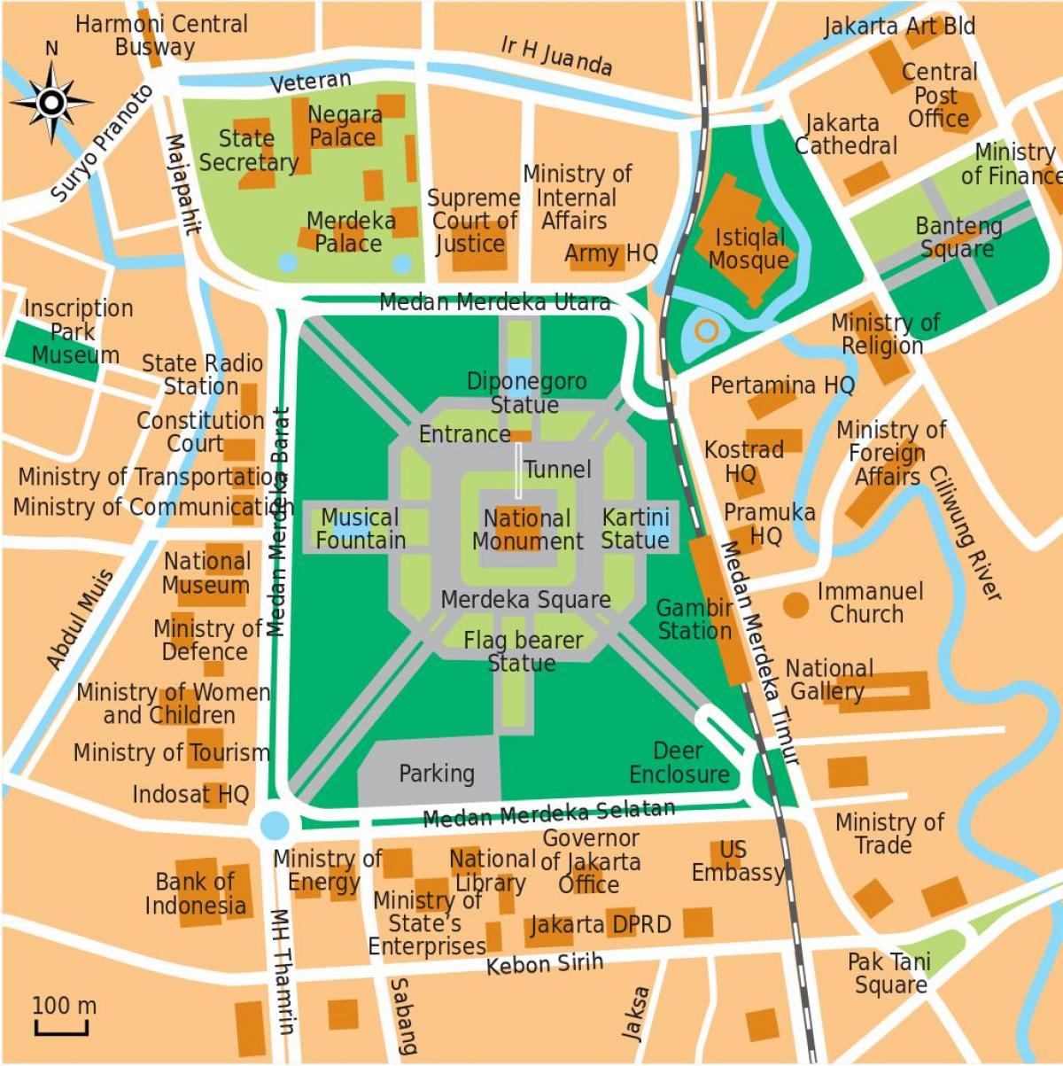 карта офис Джакарта