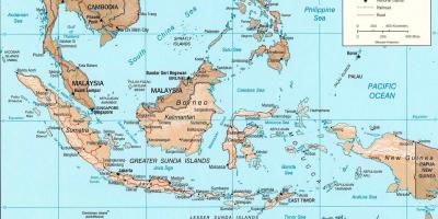 Джакарта местоположението на картата 