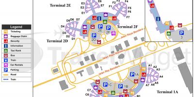 Международното летище soekarno Hatta терминал на летище картата