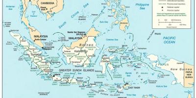 Джакарта Индонезия на картата на света