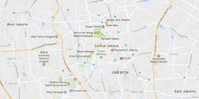 Карта на търговски Джакарта