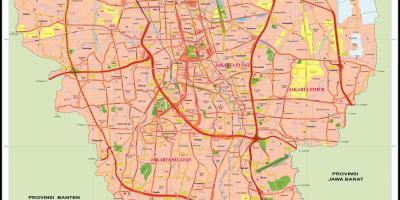 Централна Джакарта картата