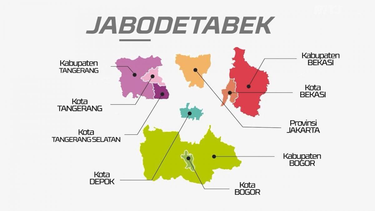 карта jabodetabek
