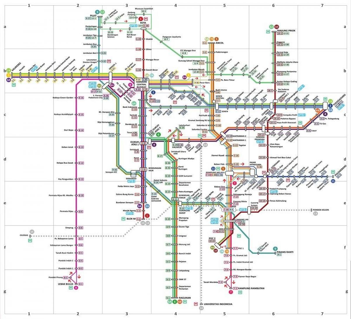 карта на транс Джакарта