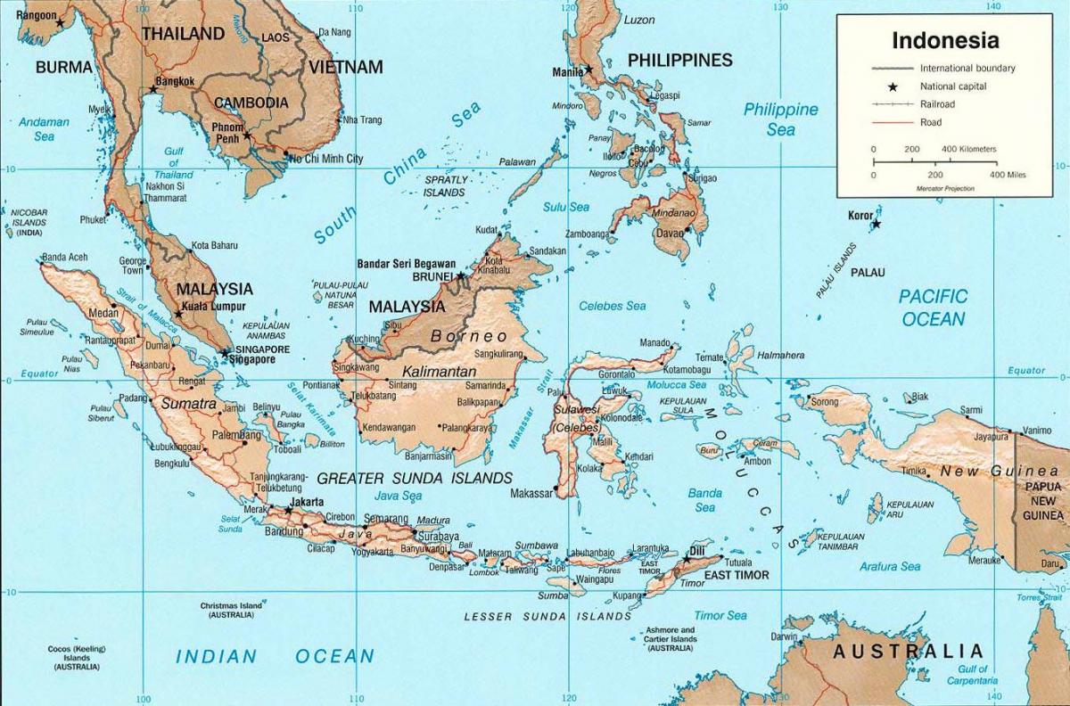 Джакарта местоположението на картата 