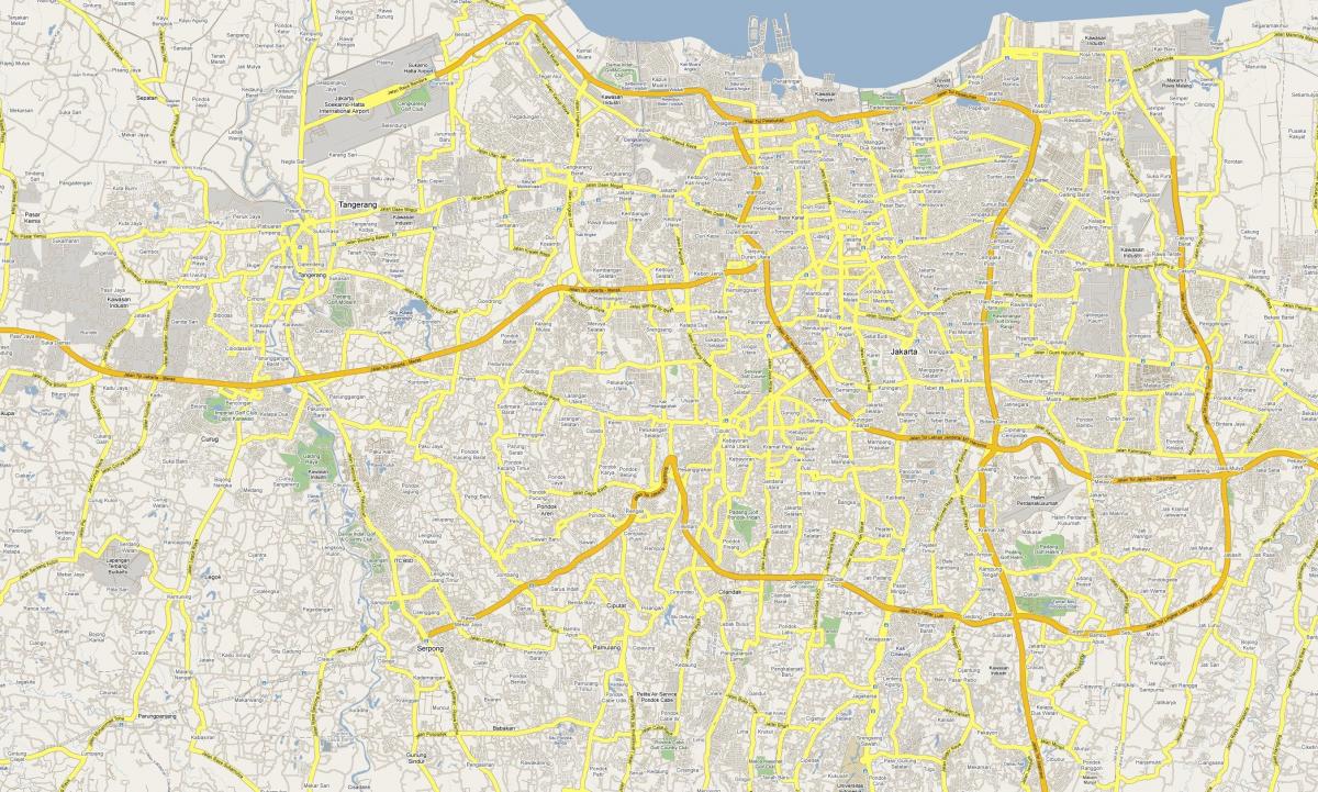 карта на Джакарта път