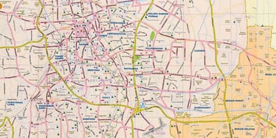 Карта на Джакарта улица