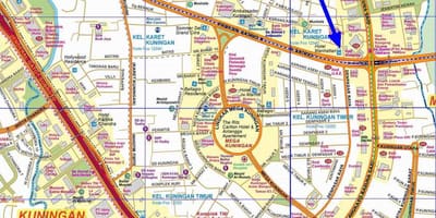 Карта На Южна Джакарта