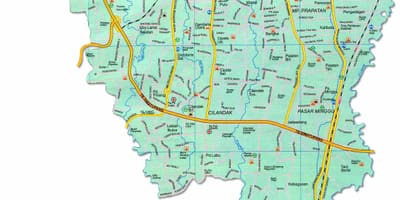 Карта Jakarta selatan националния парк
